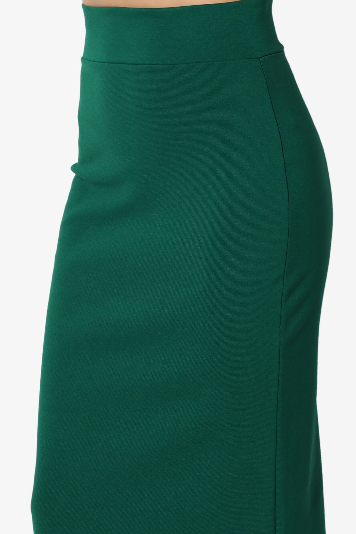Carleta Mid Calf Pencil Skirt HUNTER GREEN_5