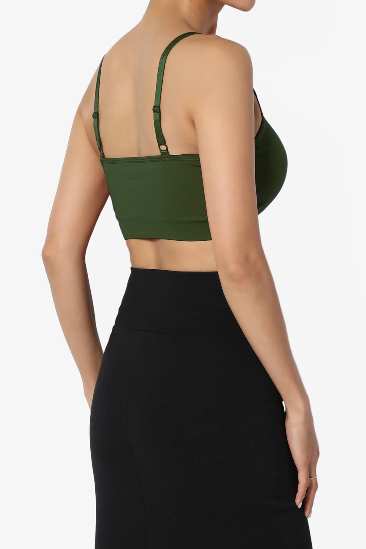 Load image into Gallery viewer, Carolyn Crisscross Bra Top ARMY GREEN_4
