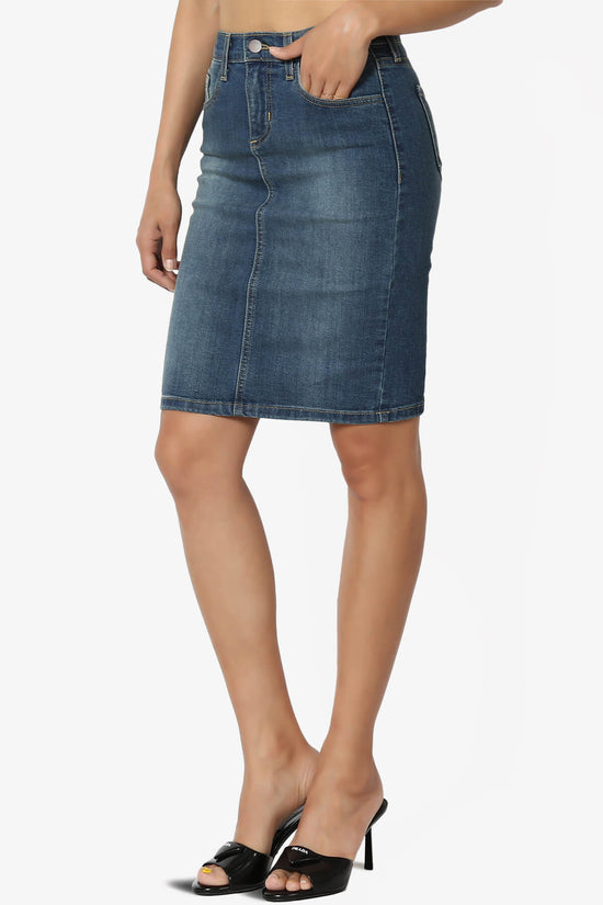 Load image into Gallery viewer, Celvin Washed Denim Mini Skirt MEDIUM_3
