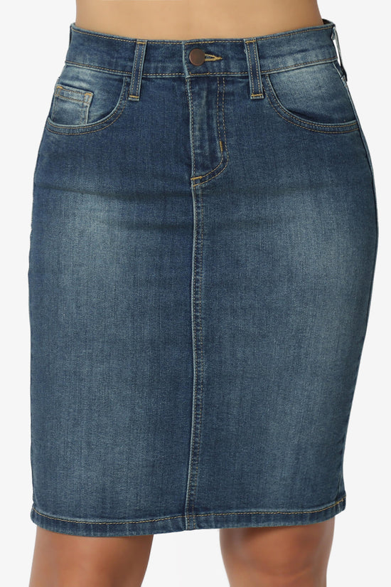 Load image into Gallery viewer, Celvin Washed Denim Mini Skirt MEDIUM_5
