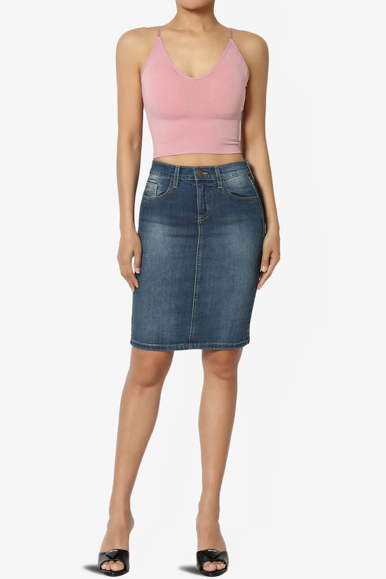 Load image into Gallery viewer, Celvin Washed Denim Mini Skirt MEDIUM_6
