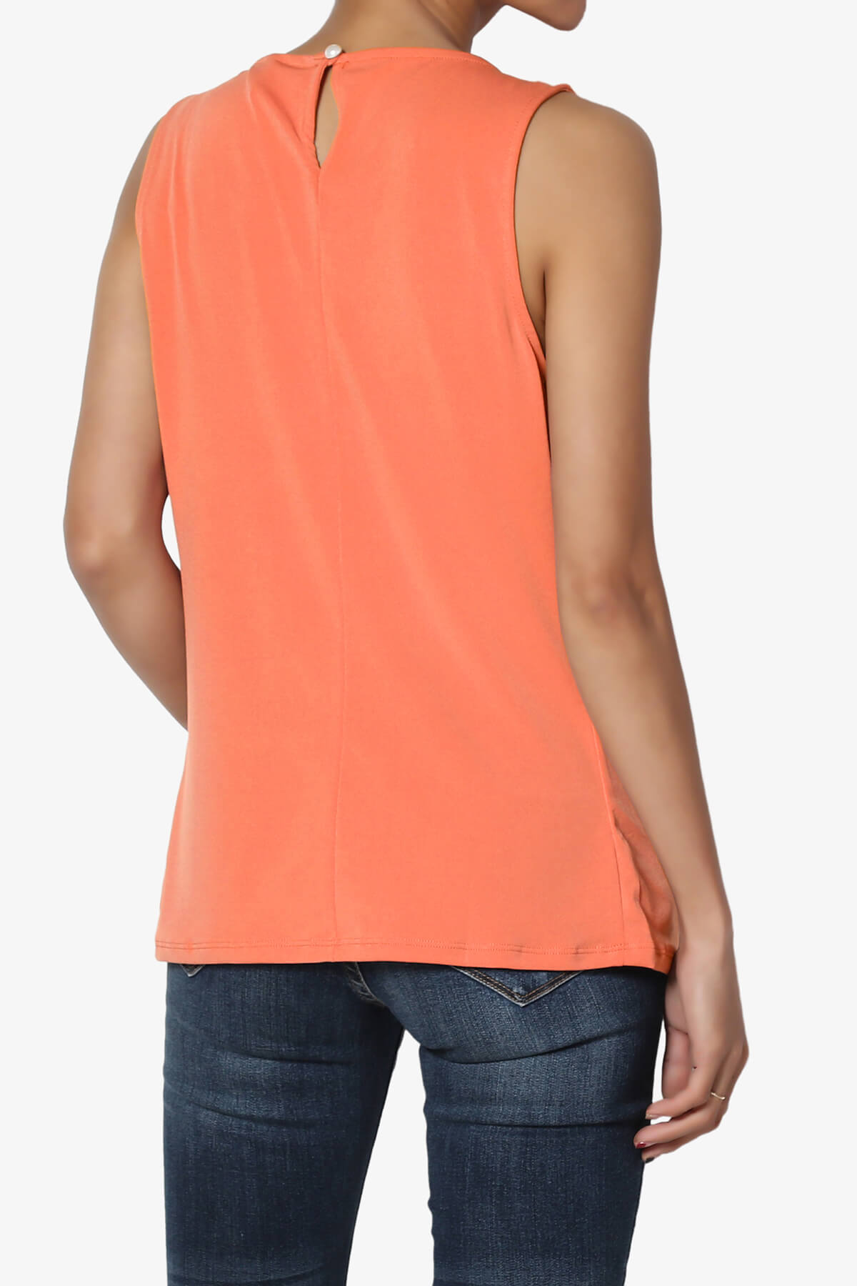 Chaffee Pleat Neck Tank Top ASH COPPER_2