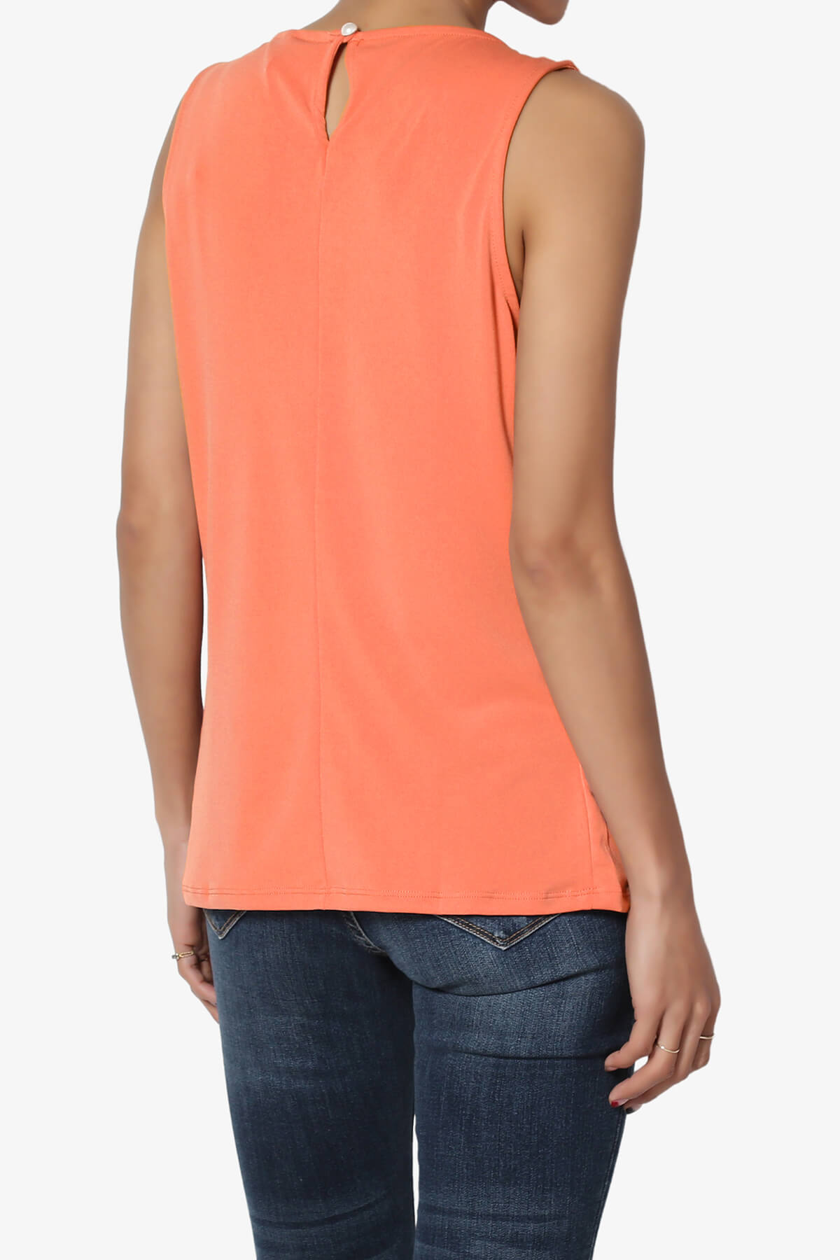 Load image into Gallery viewer, Chaffee Pleat Neck Tank Top ASH COPPER_4
