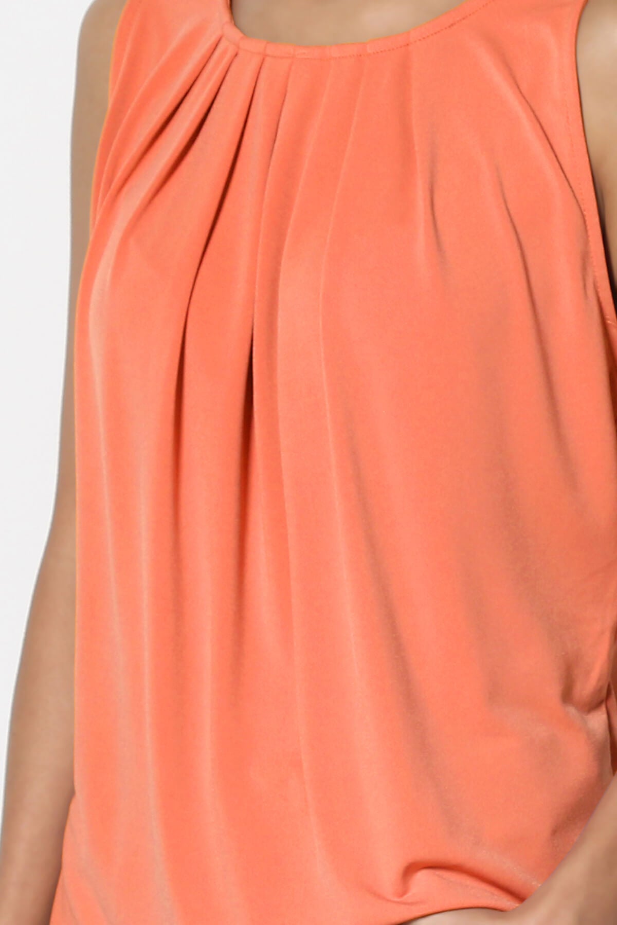 Load image into Gallery viewer, Chaffee Pleat Neck Tank Top ASH COPPER_5
