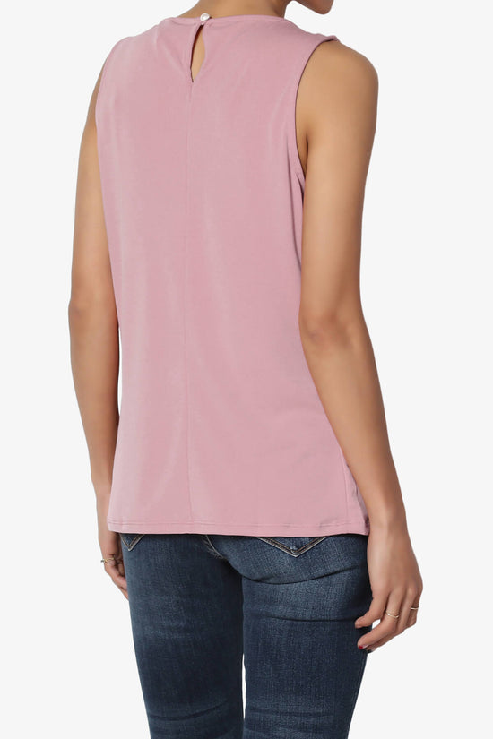 Load image into Gallery viewer, Chaffee Pleat Neck Tank Top LIGHT ROSE_4
