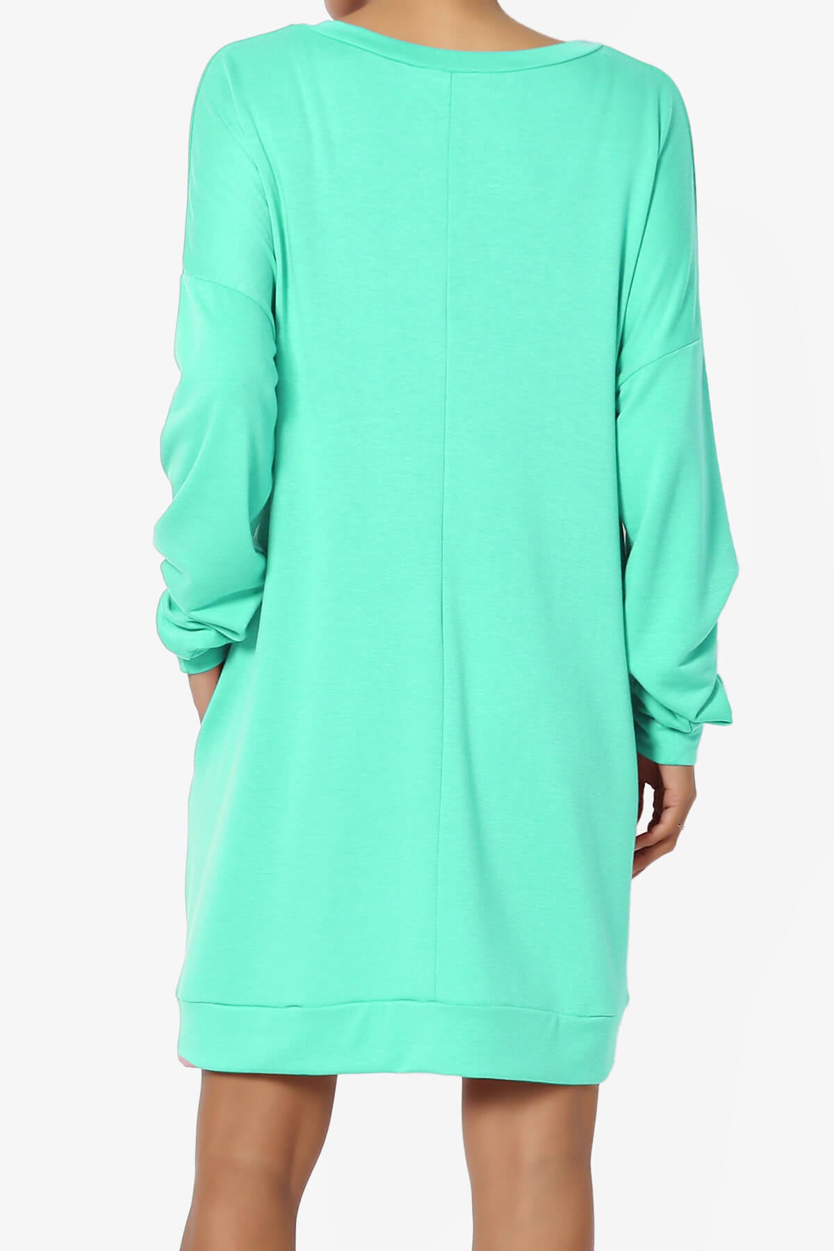 Load image into Gallery viewer, Chrissy V-Neck Pocket Soft Terry Tunic MINT_2
