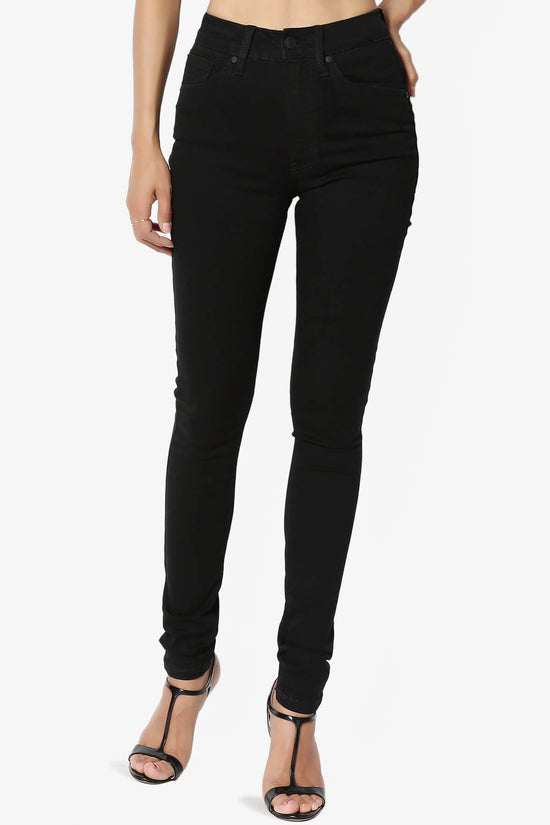 Claire High Rise Skinny Jeans BLACK_1