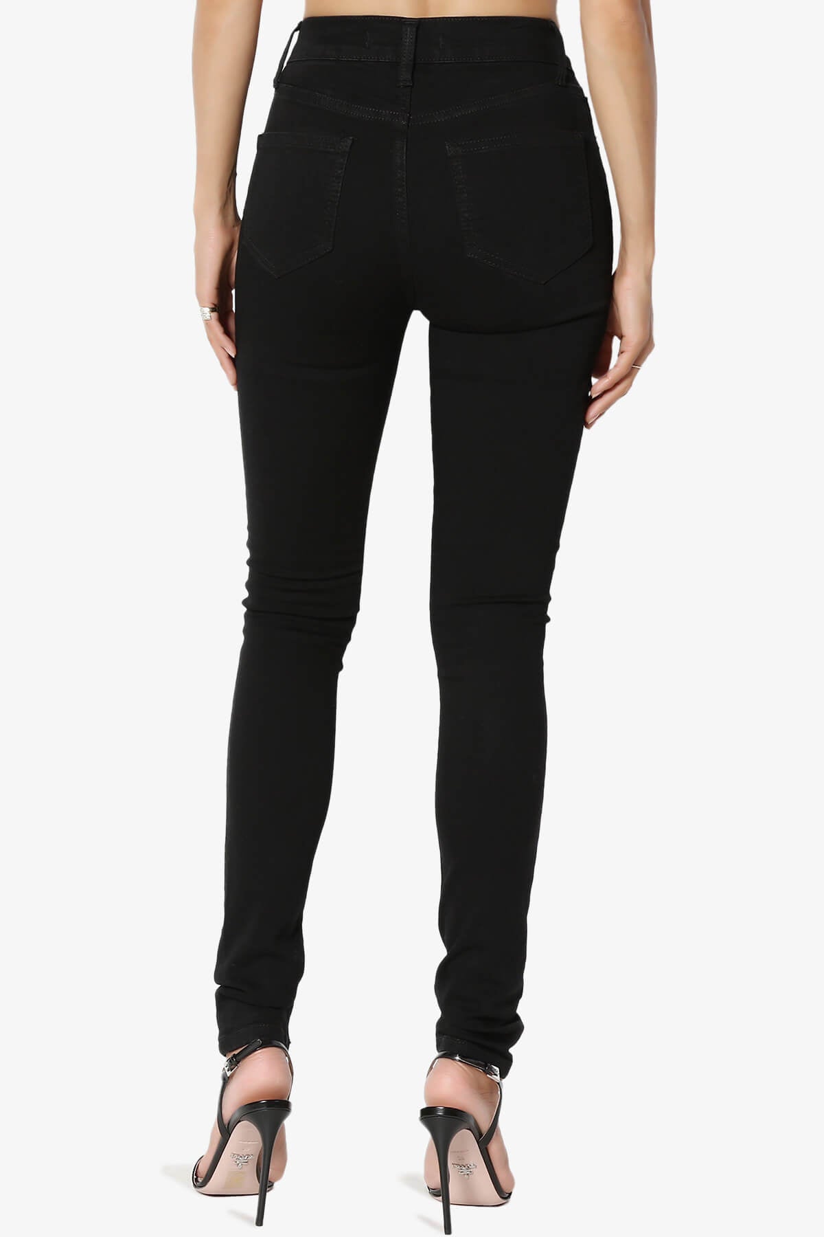 Claire High Rise Skinny Jeans BLACK_2