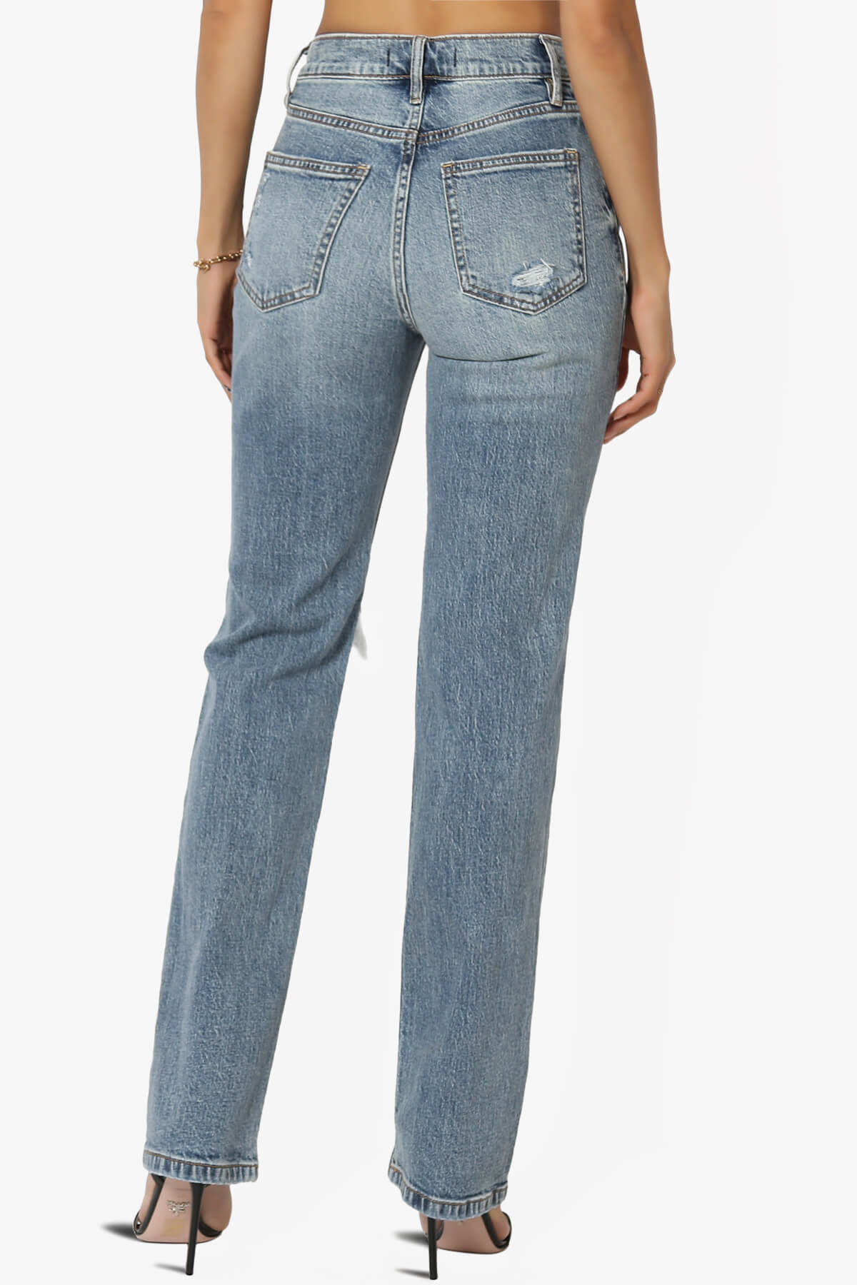 Codi High Rise Dad Baggy Jeans in Route Med MEDIUM_2