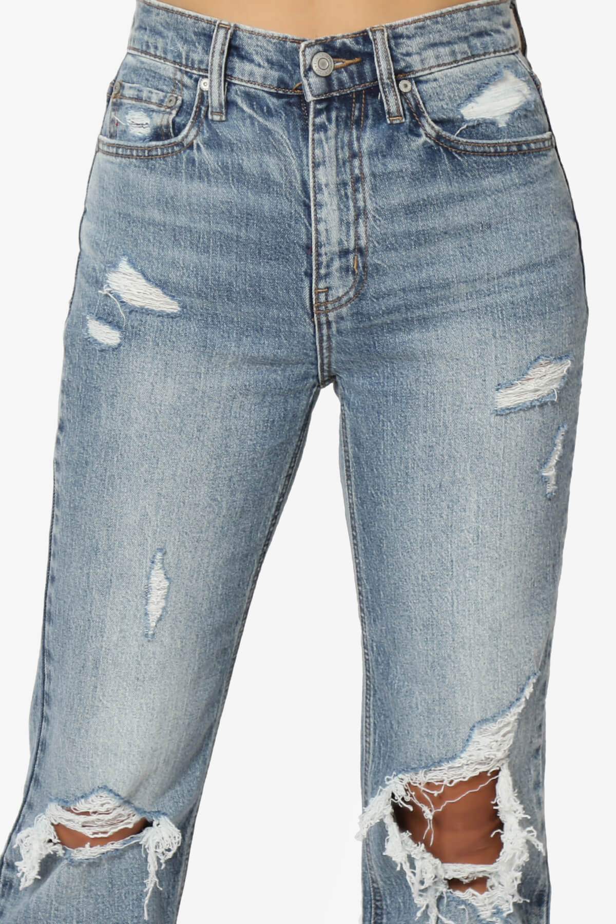 Codi High Rise Dad Baggy Jeans in Route Med MEDIUM_5