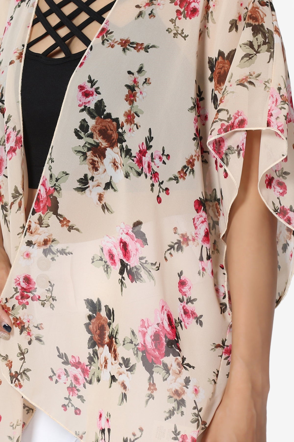 Load image into Gallery viewer, Suki Floral Kimono Chiffon Cardigan
