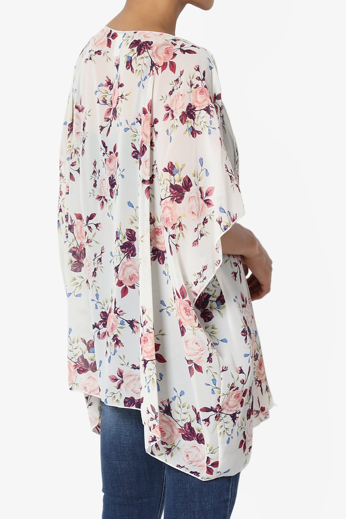 Load image into Gallery viewer, Sharpin Floral Cover Up Cardigan PLUS_WHITE_4

