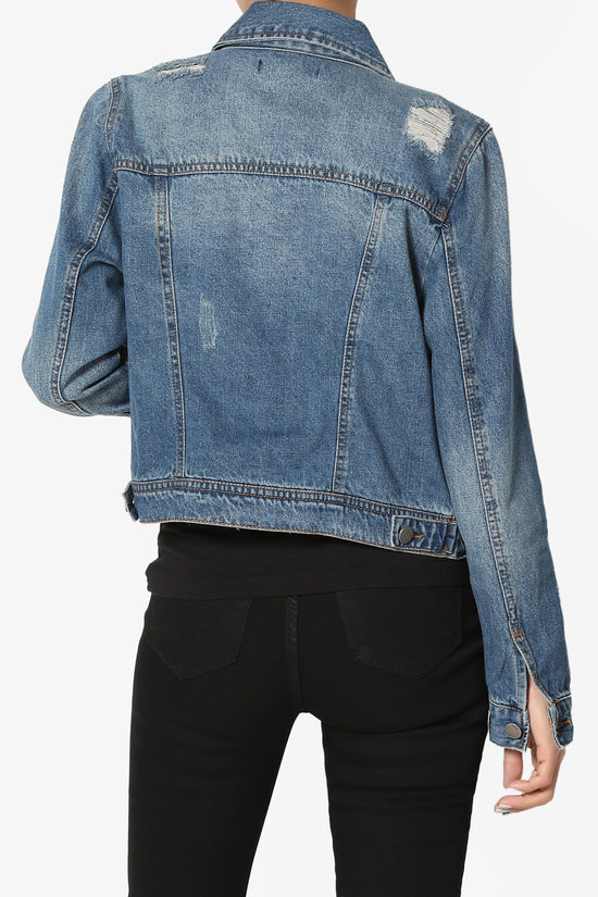 Meera Distressed Denim Jacket