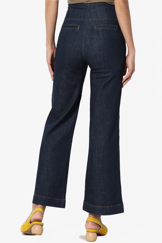 Load image into Gallery viewer, Namica High Waist Crop Culotte Jeans - TheMogan
