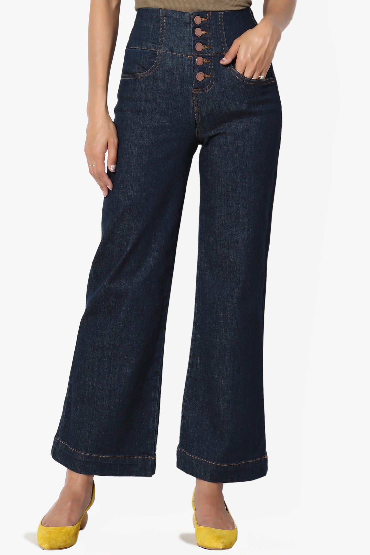 Jeans culotte high waist - Women