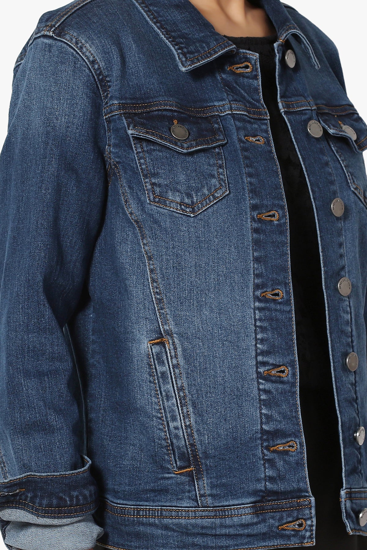 Load image into Gallery viewer, Morrison Stretch Denim Jacket PLUS
