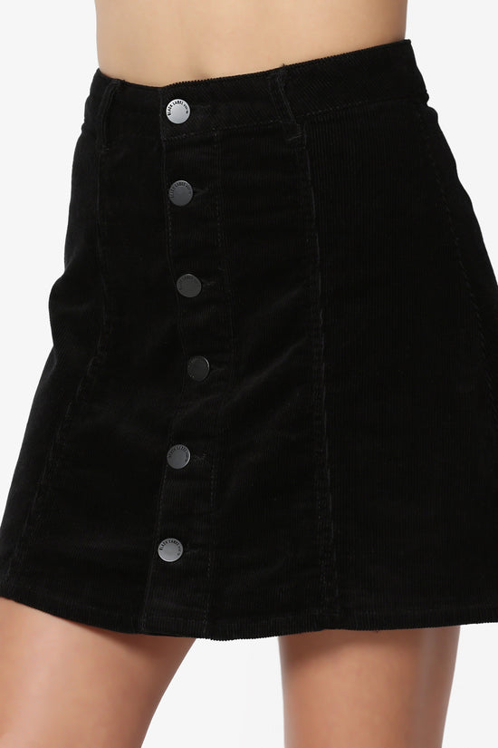Confetti Button Up Corduroy Mini Skirt