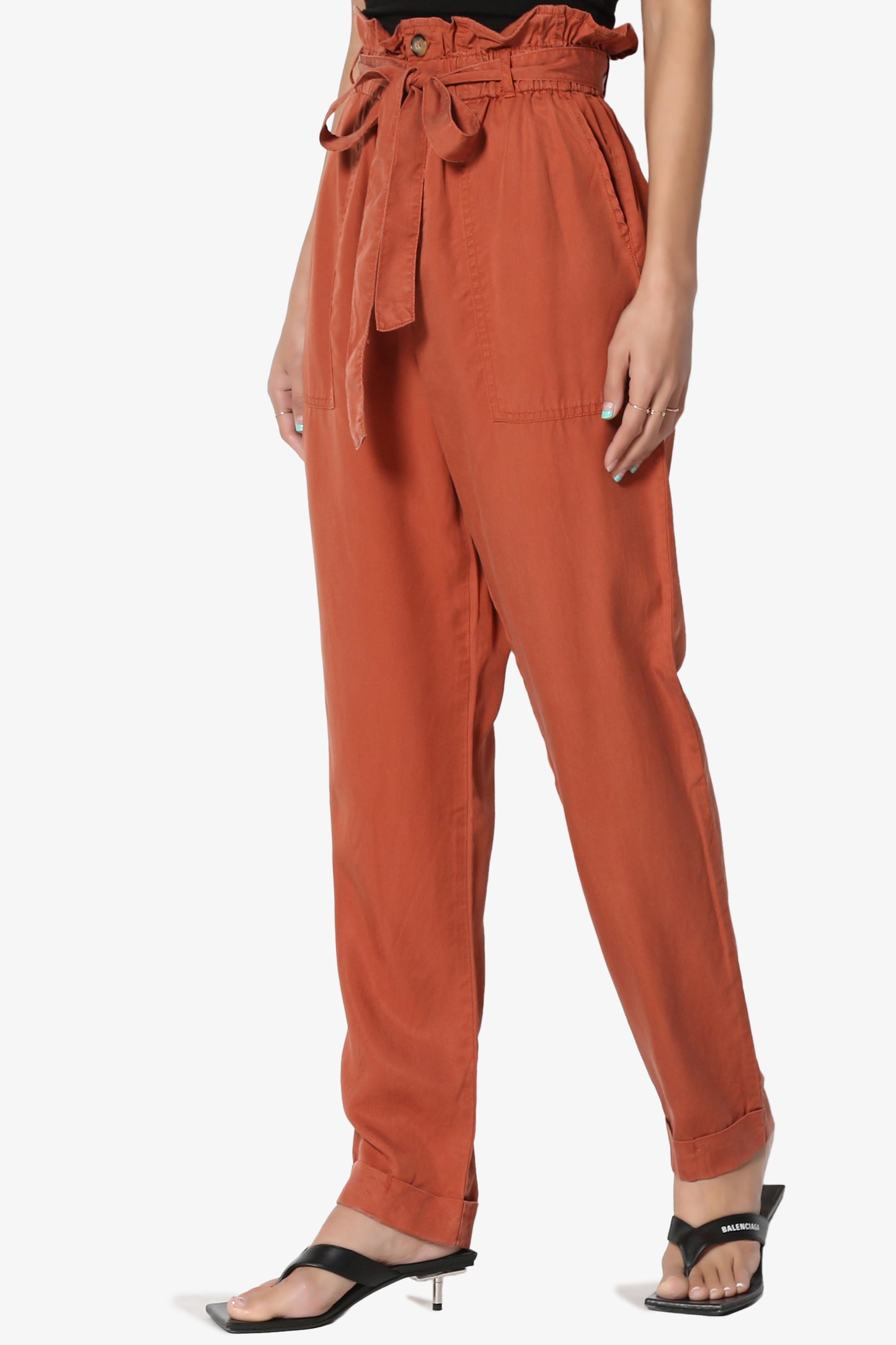 Orange Tapered Smart Pant (3094530)