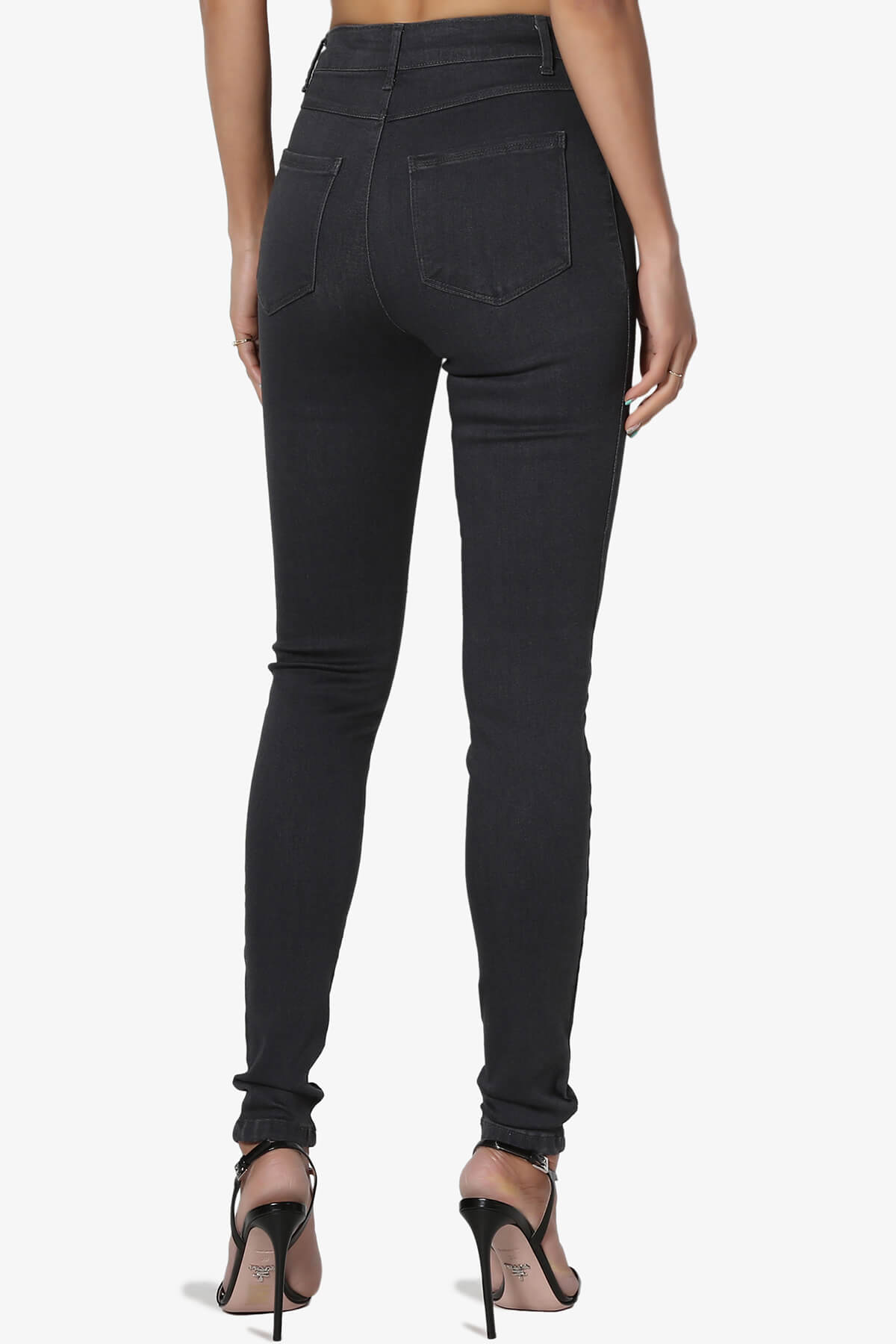Load image into Gallery viewer, Doris High Rise Skinny Jeans DARK GREY_2
