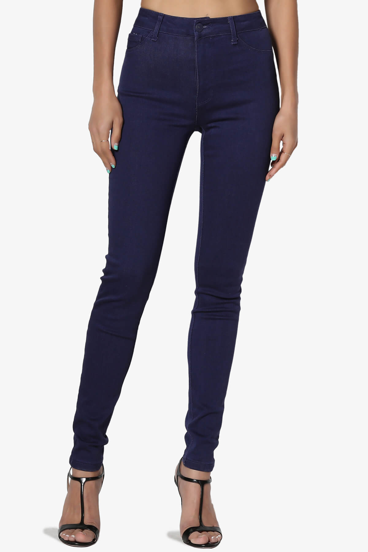Load image into Gallery viewer, Doris High Rise Skinny Jeans NAVY_1

