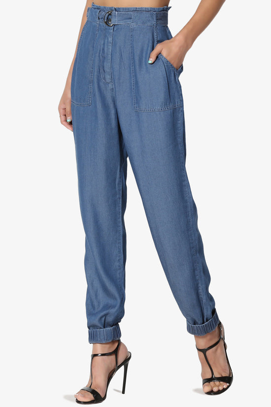 Tanja TENCEL Chambray Utility Jogger Pant - TheMogan