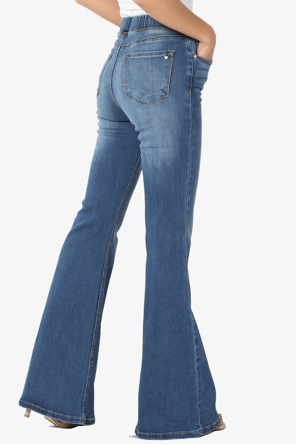 Load image into Gallery viewer, Rafa Elastic High Rise Flare Leg Jeans MEDIUM_4
