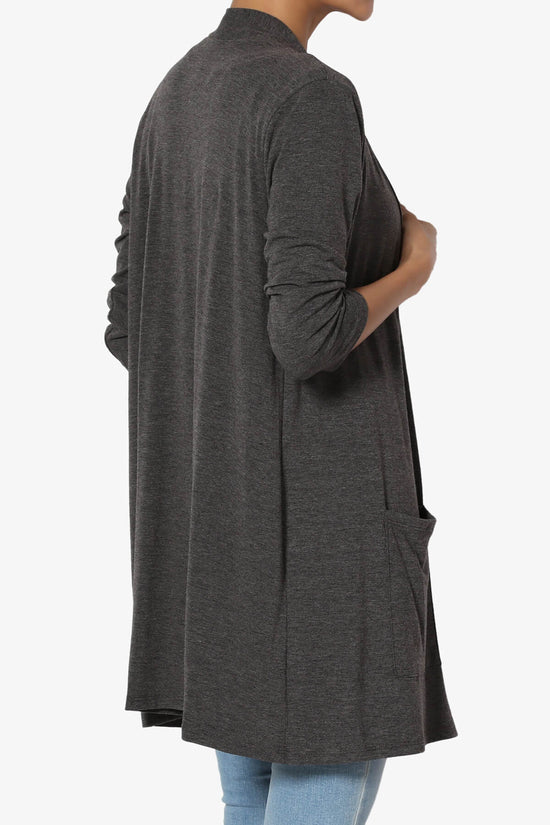 Load image into Gallery viewer, Daday Slouchy Pocket 3/4 Sleeve Cardigan CHARCOAL_4
