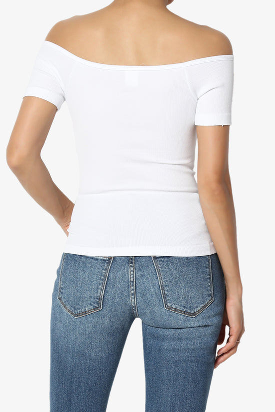 Vala Off Shoulder Ribbed Top