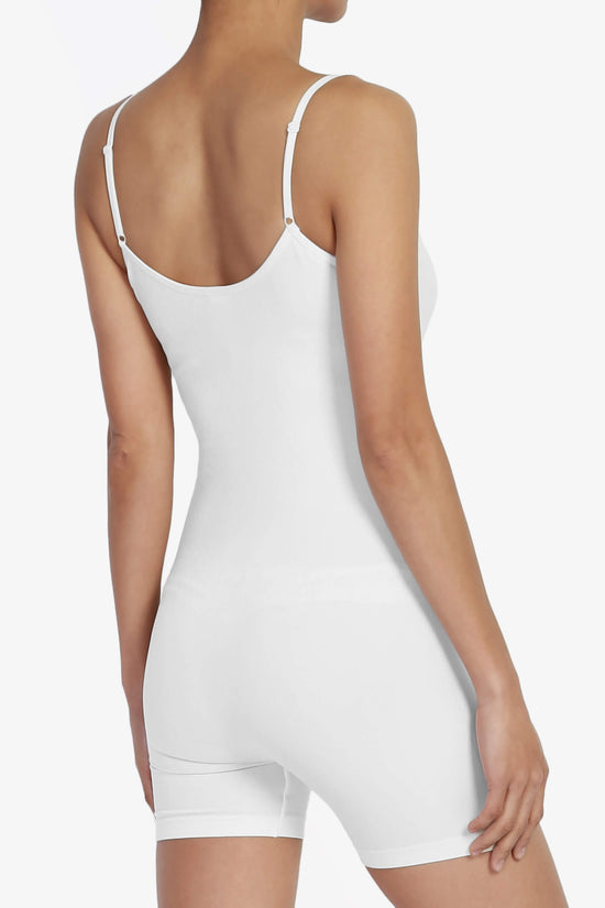 Load image into Gallery viewer, Justin Seamless Romper Bodysuit WHITE_4
