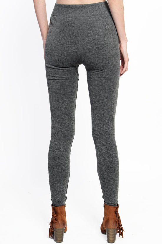Prompt Ribbed Knit High Rise Leggings CHARCOAL_2