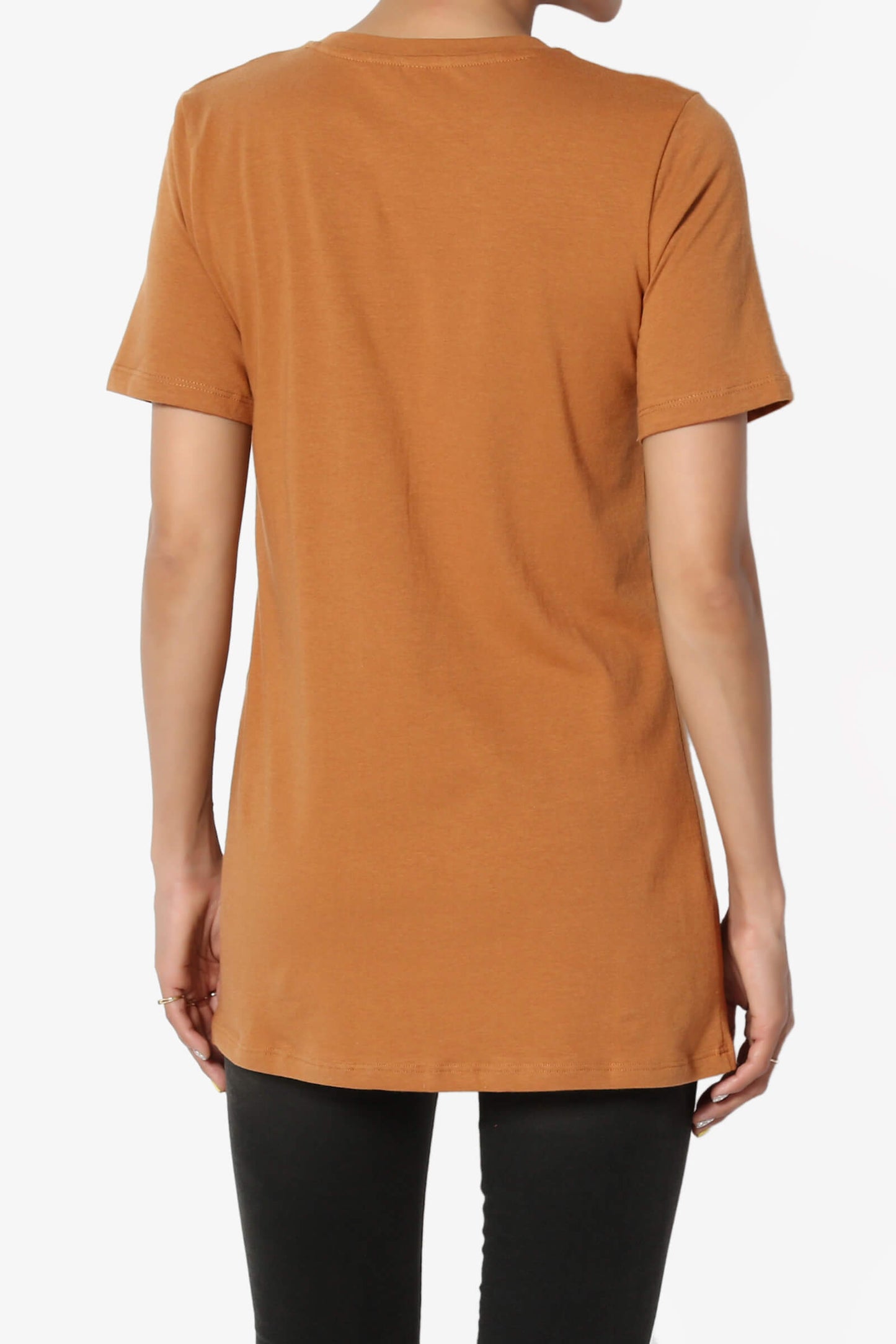 Load image into Gallery viewer, Elora Crew Neck Short Sleeve T-Shirt ALMOND_2
