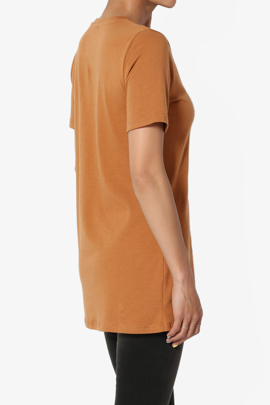 Load image into Gallery viewer, Elora Crew Neck Short Sleeve T-Shirt ALMOND_4
