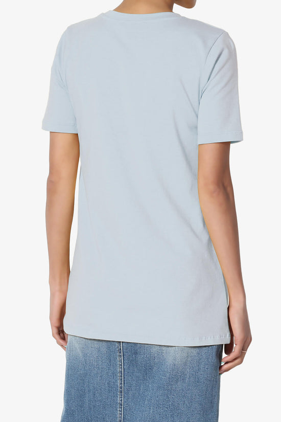 Load image into Gallery viewer, Elora Crew Neck Short Sleeve T-Shirt ASH BLUE_2
