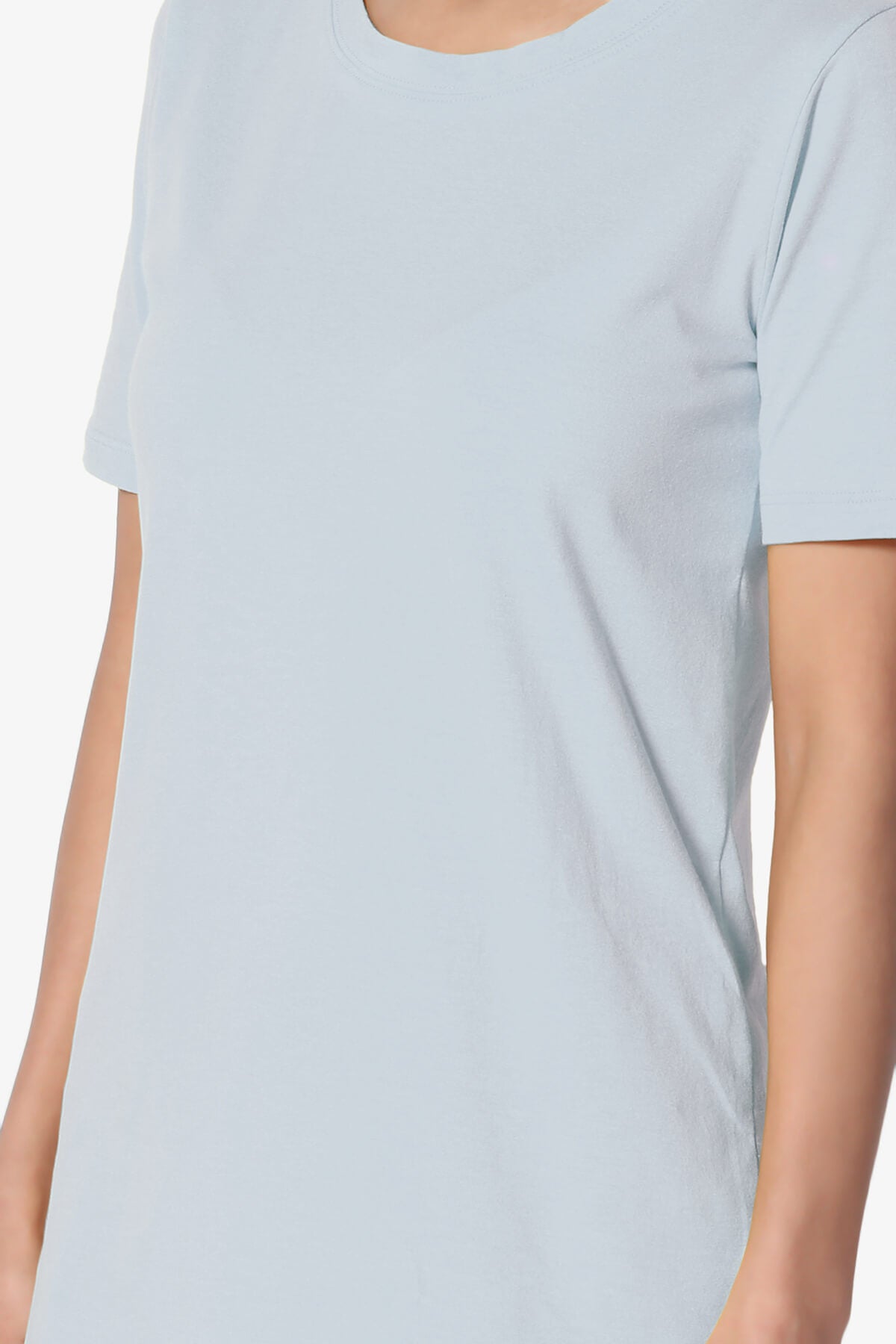 Load image into Gallery viewer, Elora Crew Neck Short Sleeve T-Shirt ASH BLUE_5

