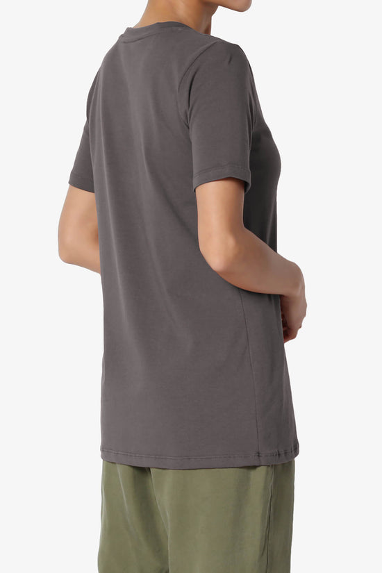 Load image into Gallery viewer, Elora Crew Neck Short Sleeve T-Shirt ASH GREY_4
