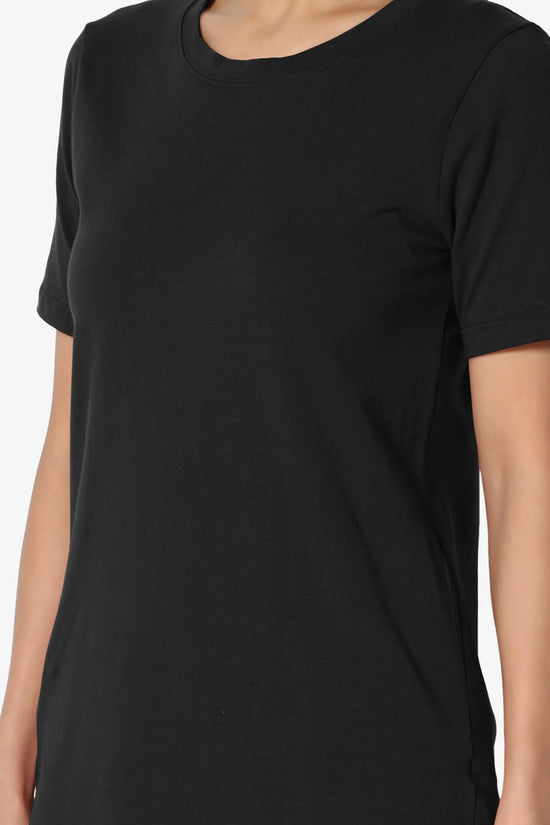 Load image into Gallery viewer, Elora Crew Neck Short Sleeve T-Shirt BLACK_5
