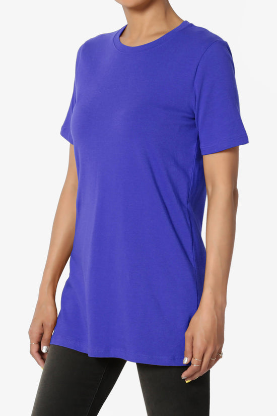 Load image into Gallery viewer, Elora Crew Neck Short Sleeve T-Shirt BRIGHT BLUE_3
