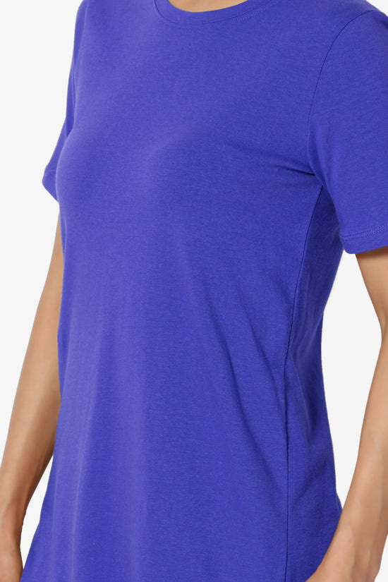 Elora Crew Neck Short Sleeve T-Shirt BRIGHT BLUE_5