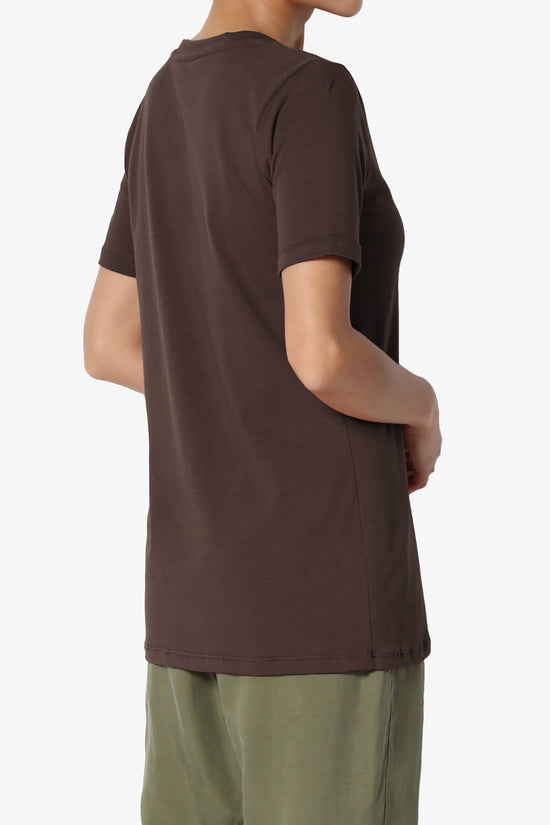 Load image into Gallery viewer, Elora Crew Neck Short Sleeve T-Shirt BROWN_4
