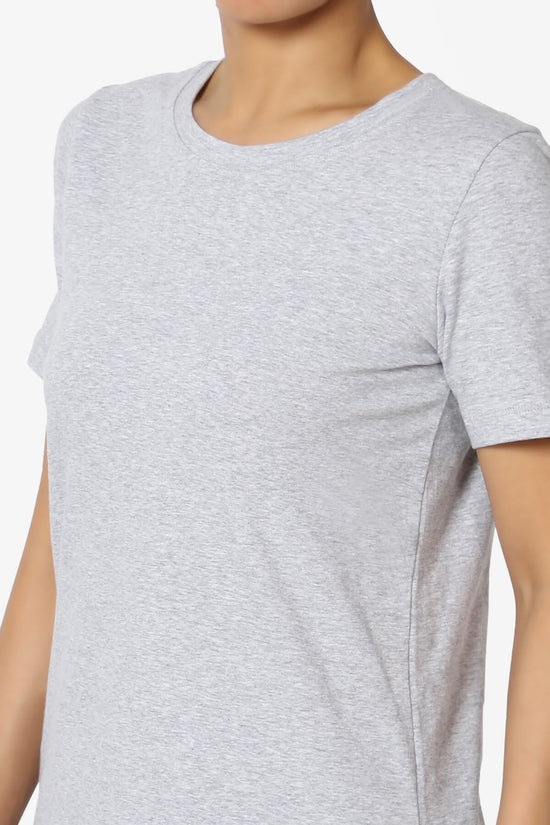 Load image into Gallery viewer, Elora Crew Neck Short Sleeve T-Shirt HEATHER GREY_5
