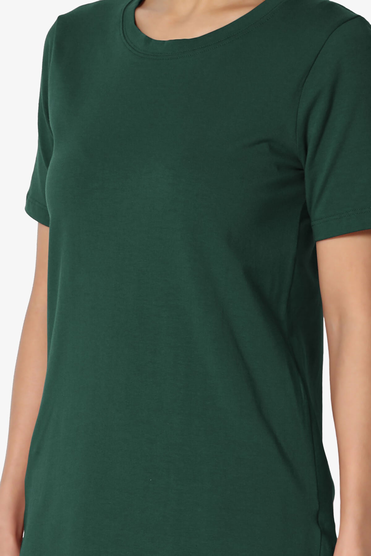 Load image into Gallery viewer, Elora Crew Neck Short Sleeve T-Shirt HUNTER GREEN_5
