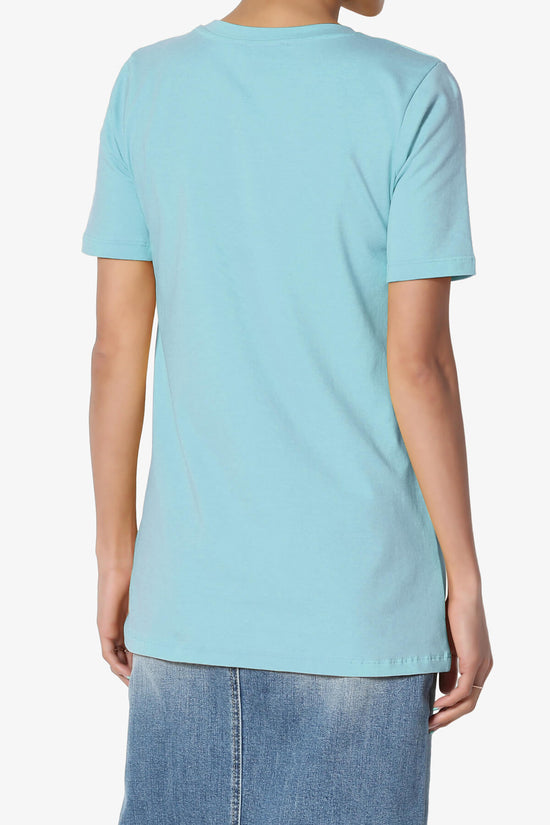 Load image into Gallery viewer, Elora Crew Neck Short Sleeve T-Shirt MILKY BLUE_2
