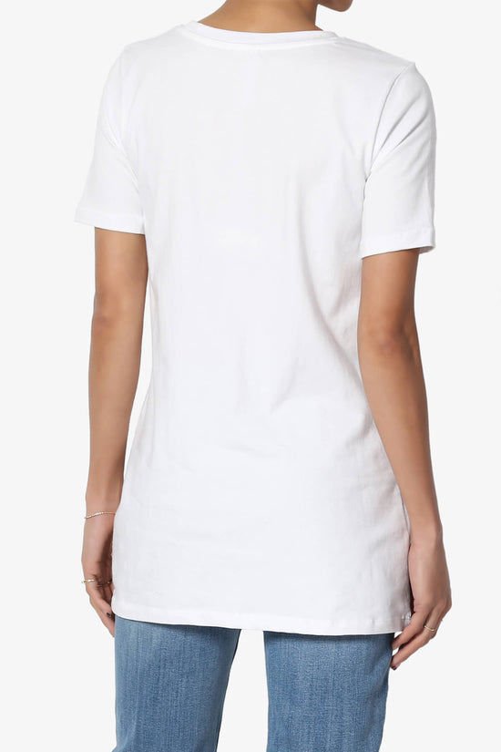 Elora Crew Neck Short Sleeve T-Shirt WHITE_2