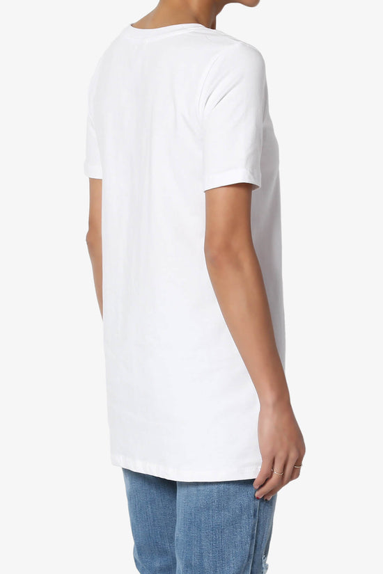 Elora Crew Neck Short Sleeve T-Shirt WHITE_4