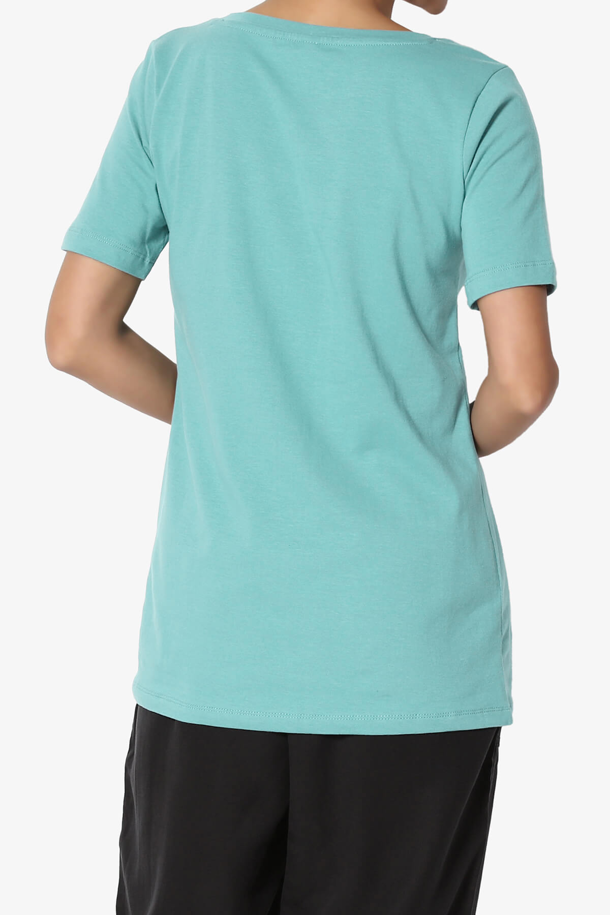 Load image into Gallery viewer, Elora V-Neck Short Sleeve T-Shirt ASH MINT_2
