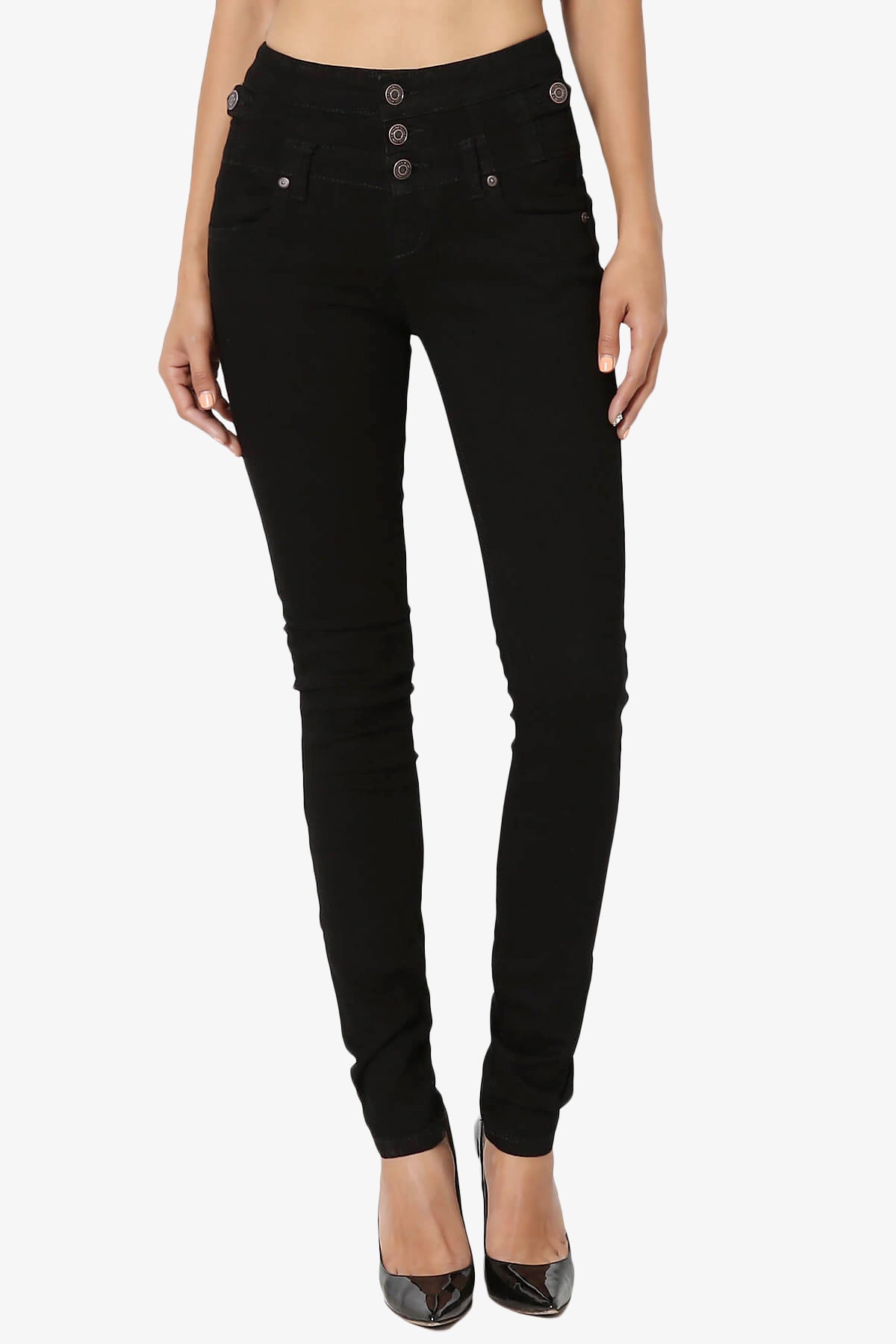Imogen Mid Rise Black Skinny Jeans BLACK_1