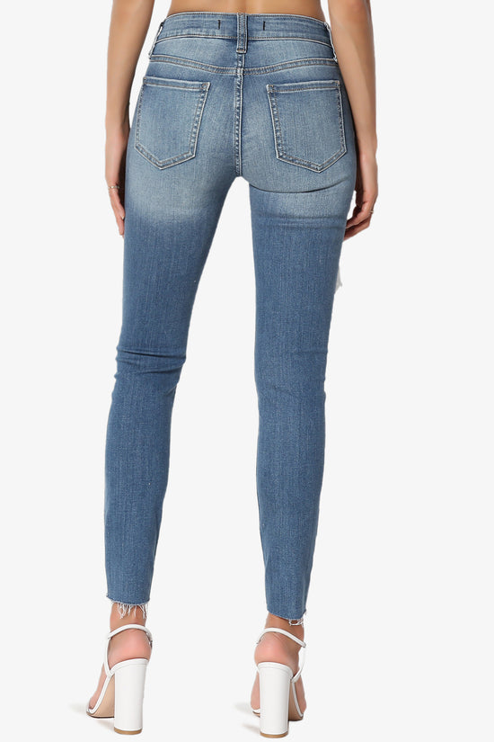 Load image into Gallery viewer, JOSIE Mid Rise Ankle Skinny Jeans in Too Deep MD MEDIUM_2
