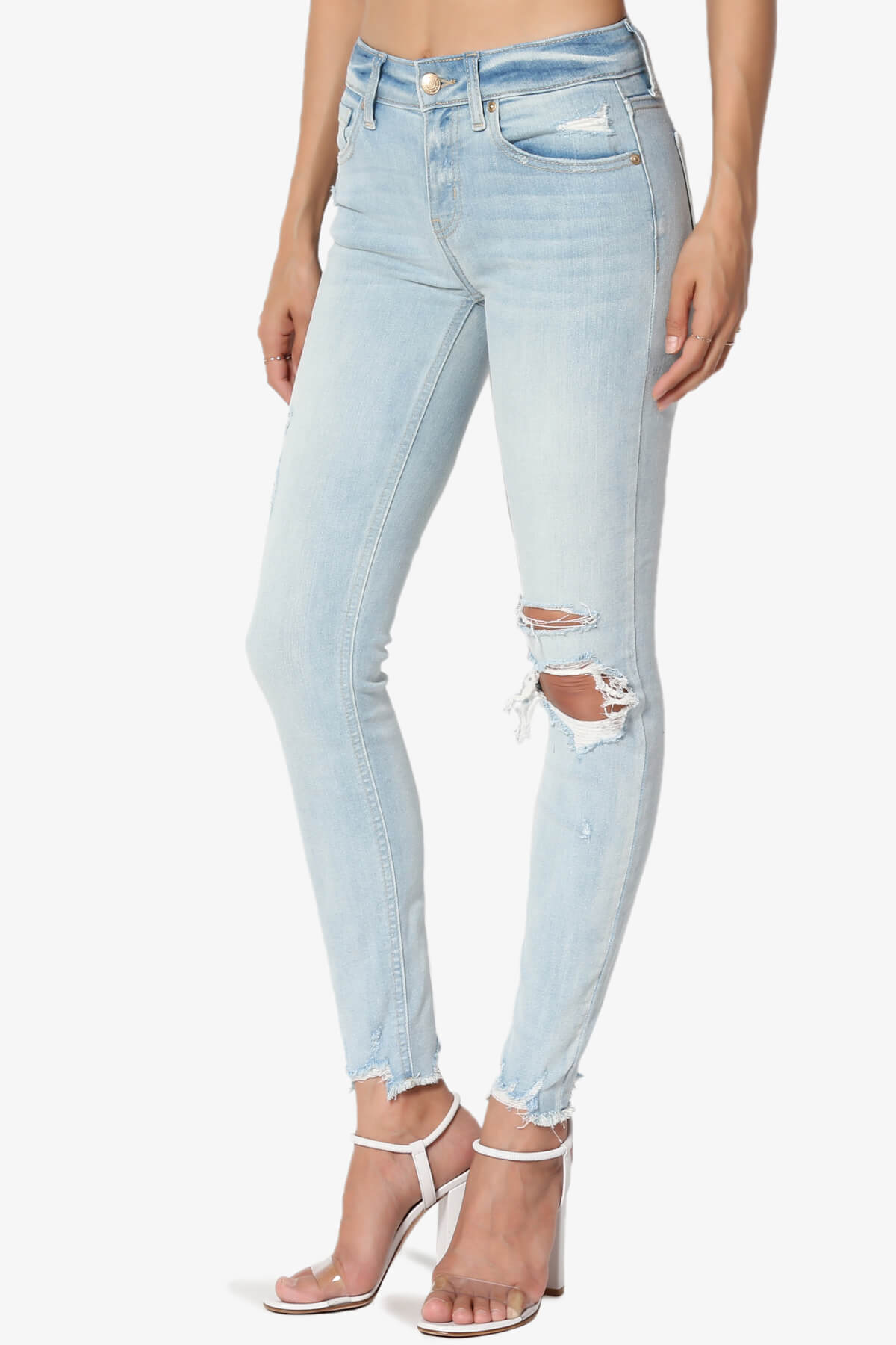 Josie Mid Rise Skinny Jeans in Cold Blooded LT LIGHT_3
