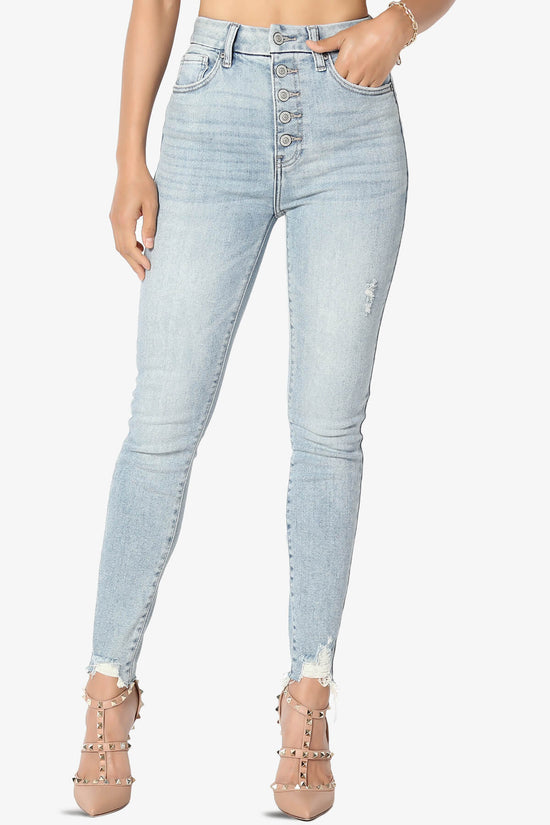 Load image into Gallery viewer, Kendall Ultra High Rise Crop Skinny Jeans in Talk LT LIGHT_1
