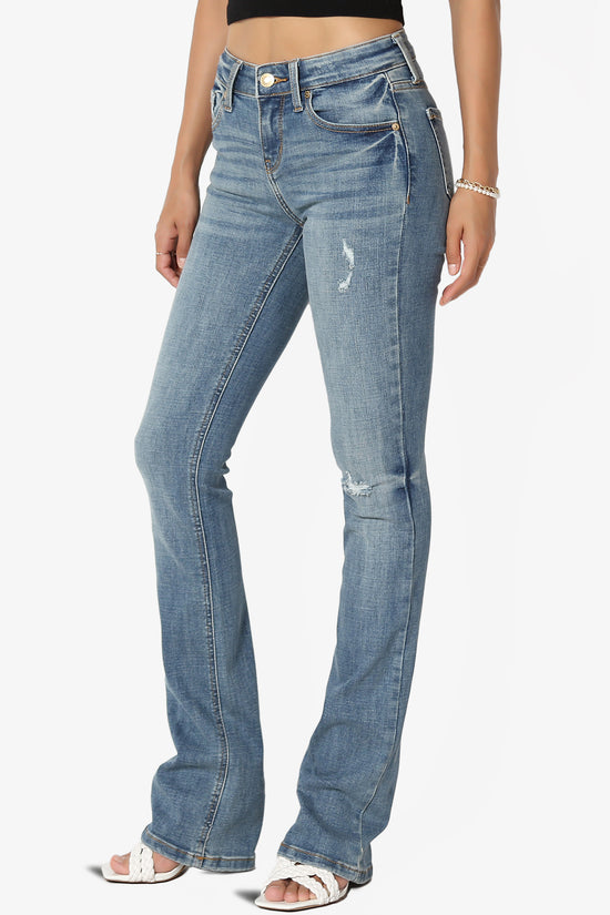 Imogen Mid Rise Bootcut Jeans in Wild Medium